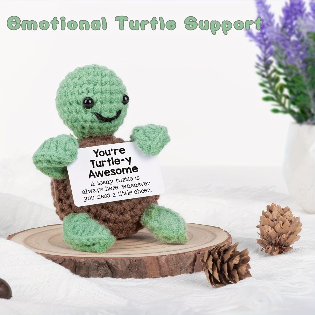 Birthday,Friendship Gifts,Valentine's Day,Back to School,Mini Funny Knitted Turtle – Valentine’s Day Gift